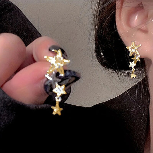 Simple And Exquisite Star Ear Studs Female Niche